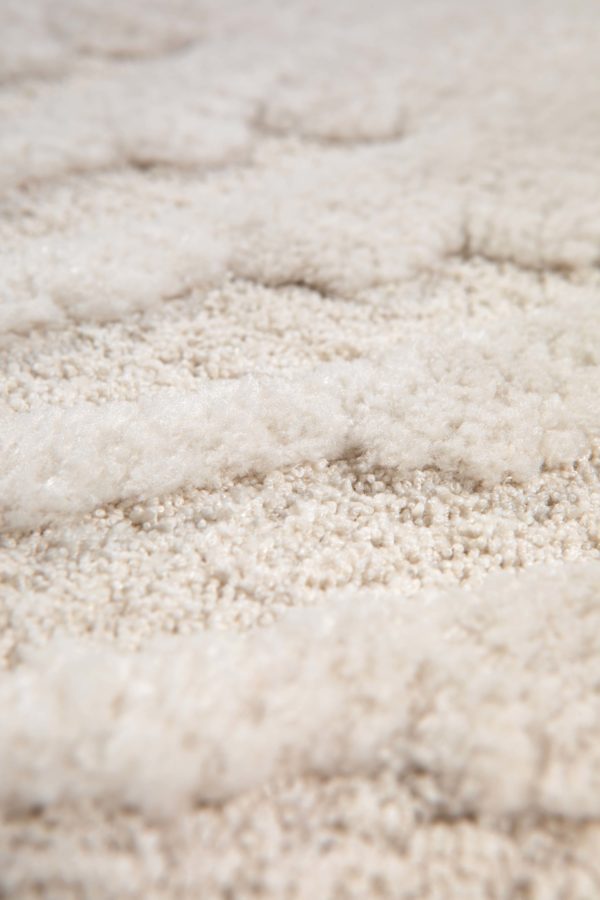 Tapis recyclé Ewan Ivoire 67 x 200 x 2 Tapis La Vallée du blanc