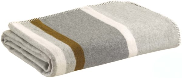 Jeté jacquard recyclé Gioia Perle 240 x 260 Jetés de lit La Vallée du blanc