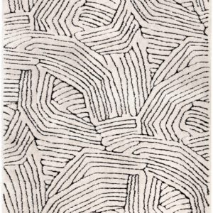 Tapis recyclé Paulin Neige 160 x 230 x 2 Tapis La Vallée du blanc