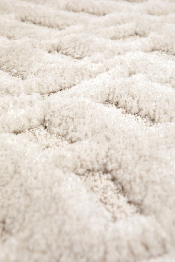 Tapis recyclé Ewan Ivoire 200 x 290 x 2 Tapis La Vallée du blanc