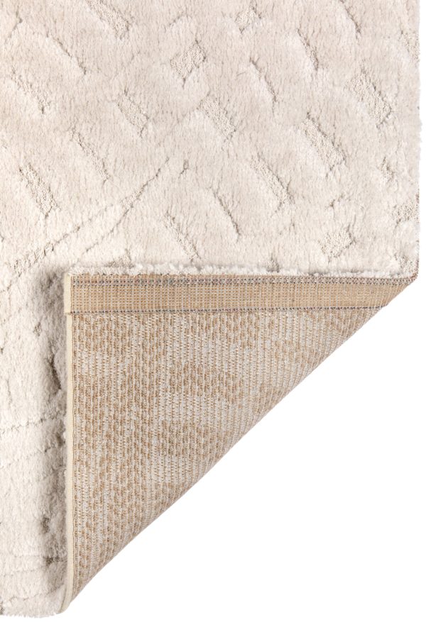 Tapis recyclé Ewan Ivoire 200 x 290 x 2 Tapis La Vallée du blanc