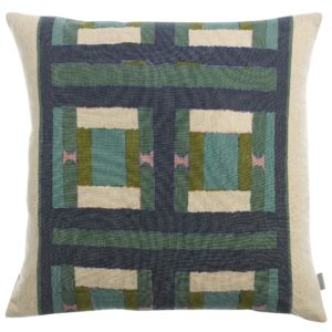 Coussin imprimé Taho Vert de gris 45 x 45 La Vallée du blanc Coussin imprimé Taho Vert de gris 45 x 45 Coussins La Vallée du blanc