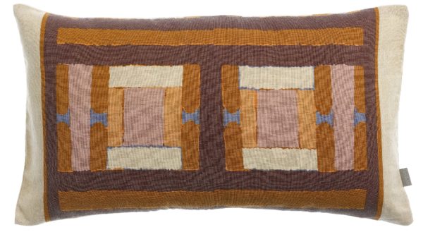 Coussin imprimé Taho Cuivre 30 x 50 Coussins La Vallée du blanc