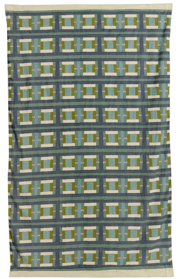 Plaid imprimé Taho Vert de gris 135 x 200 Plaids La Vallée du blanc