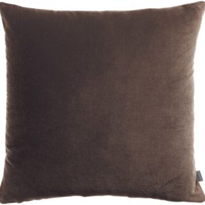 Coussin uni Elise Ébène 45 x 45 Coussins La Vallée du blanc