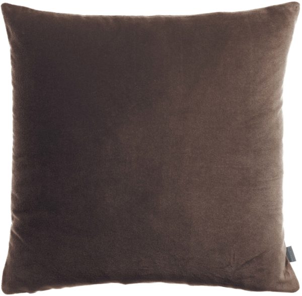 Coussin uni Elise Ébène 45 x 45 Coussins La Vallée du blanc