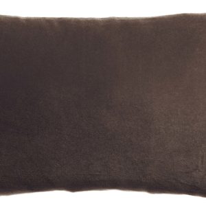Coussin uni Elise Ébène 30 x 50 Coussins La Vallée du blanc
