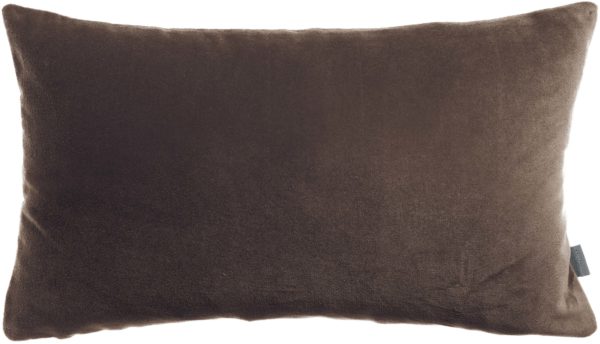 Coussin uni Elise Ébène 30 x 50 Coussins La Vallée du blanc
