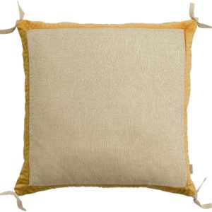 Coussin Elise Chambray Maïs 45 x 45 Coussins La Vallée du blanc