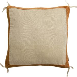 Coussin Elise Chambray Rouille 45 x 45 Coussins La Vallée du blanc