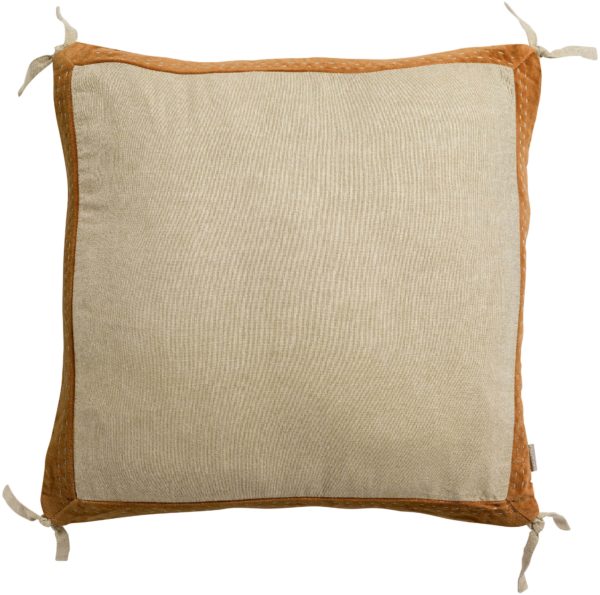Coussin Elise Chambray Rouille 45 x 45 Coussins La Vallée du blanc