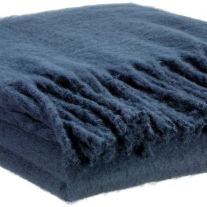 Plaid recyclé Isabel marine 130×160 cosy La Vallée du blanc Plaid recyclé Isabel marine 130×160 cosy Plaids La Vallée du blanc