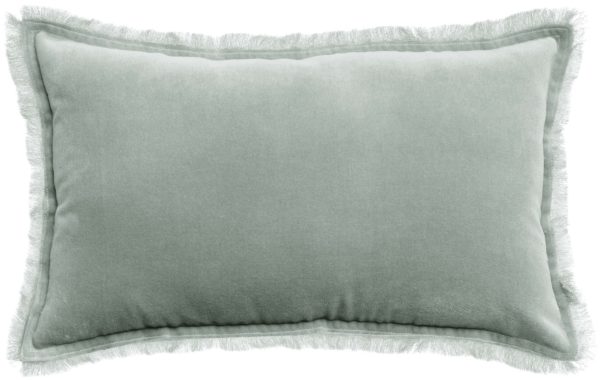 Coussin uni Fara Titane 30 x 50 Coussins La Vallée du blanc