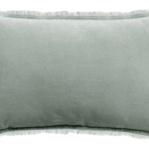 Coussin uni Fara Titane 40 x 65 Coussins La Vallée du blanc