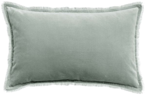Coussin uni Fara Titane 40 x 65 Coussins La Vallée du blanc