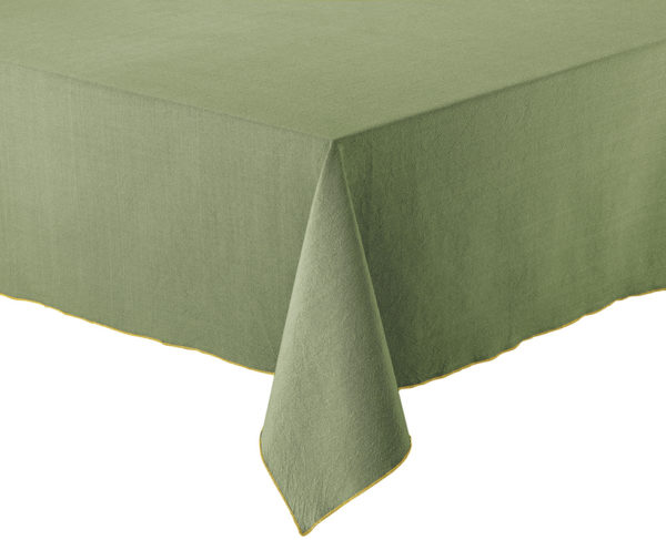 Nappe recyclée Grace Matcha 170 x 300 Nappes La Vallée du blanc