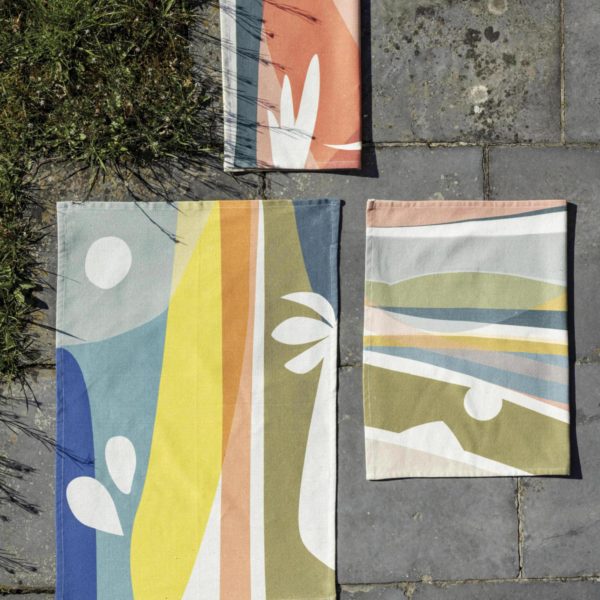 Torchon recyclé Lineo Multico 50 x 70 Torchons La Vallée du blanc