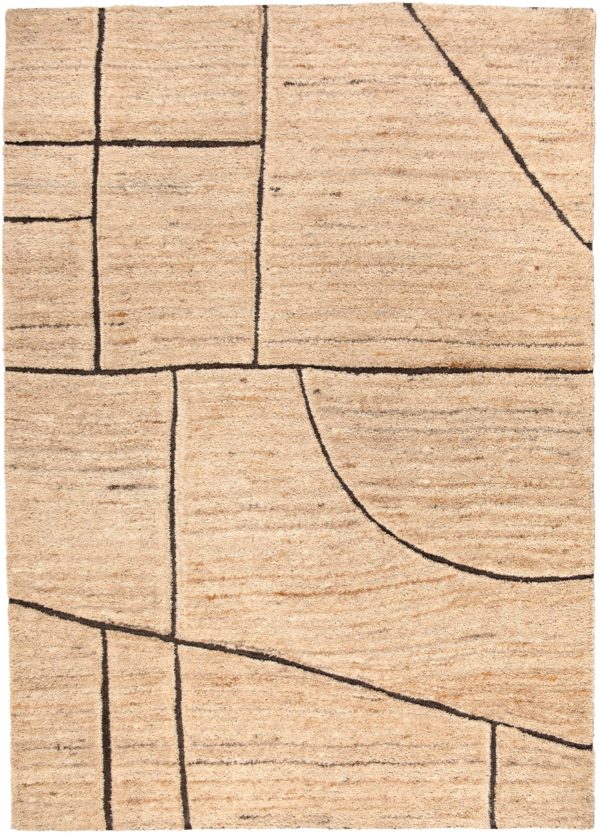 Tapis Zaho Naturel 160 x 230 x 1 Tapis La Vallée du blanc