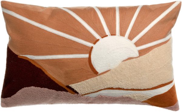 Coussin brodé Elie Cuivre 40 x 65 Coussins La Vallée du blanc