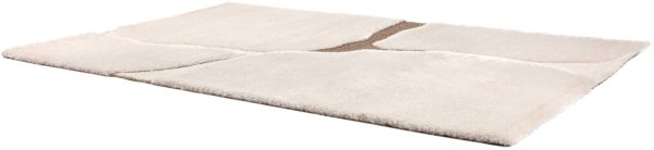 Tapis recyclé Yan Neige 200 x 290 x 2 Tapis La Vallée du blanc