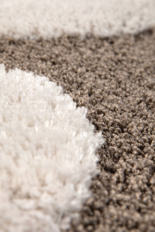 Tapis recyclé Yan Neige 200 x 290 x 2 Tapis La Vallée du blanc