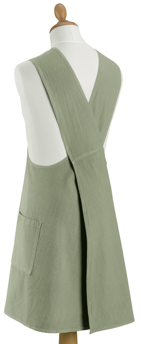 Tablier de cuisine japonais recyclé Haru Matcha 78 x 100 Tabliers La Vallée du blanc