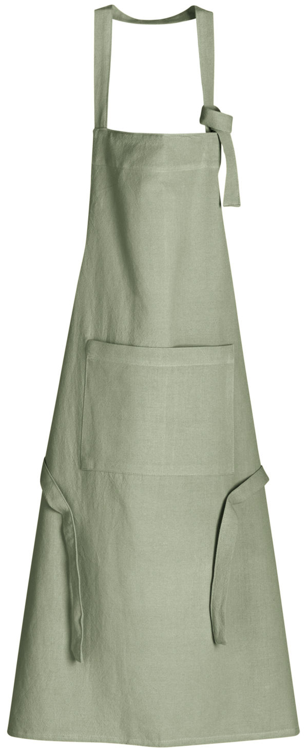 Tablier de cuisine recyclé Ada Matcha 72 x 85 Tabliers La Vallée du blanc