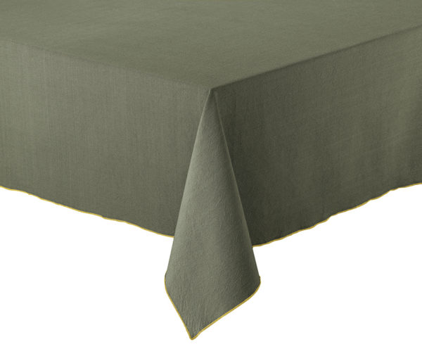 Nappe recyclée Grace Forêt 140 x 250 Nappes La Vallée du blanc
