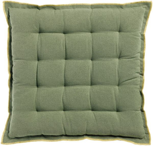 Galette de chaise Grace recyclée Matcha 40 x 40 x 3 Galettes de chaise La Vallée du blanc