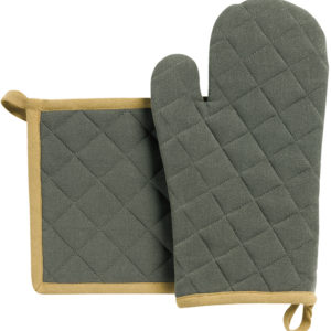 Lot gant de cuisine/manique recyclé Grace Forêt 15 x 32 Gants de cuisine et maniques La Vallée du blanc