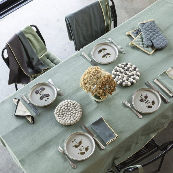 Lot gant de cuisine/manique recyclé Grace Forêt 15 x 32 Gants de cuisine et maniques La Vallée du blanc