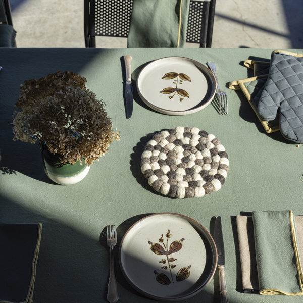 Lot gant de cuisine/manique recyclé Grace Forêt 15 x 32 Gants de cuisine et maniques La Vallée du blanc