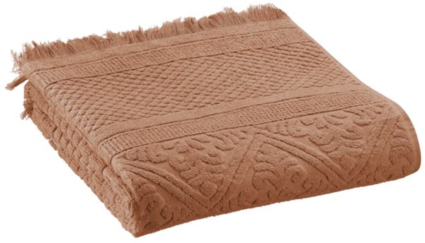 Serviette de toilette Zoé Noisette 50 x 100 Serviettes de toilette La Vallée du blanc
