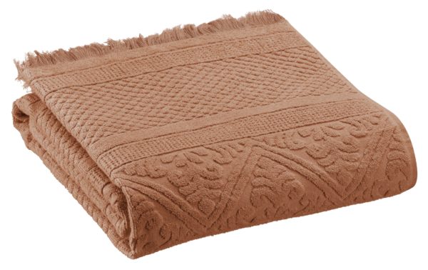 Drap de douche Zoé Noisette 70 x 140 Draps de douche La Vallée du blanc