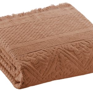 Drap de bain Zoé Noisette 100 x 180 Draps de bain La Vallée du blanc
