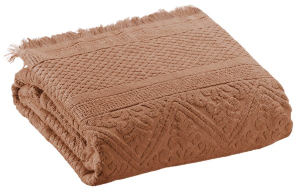 Drap de bain Zoé Noisette 100 x 180 Draps de bain La Vallée du blanc