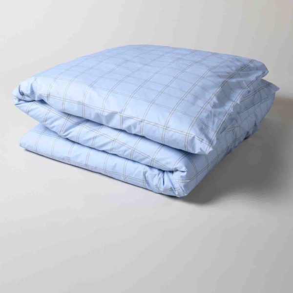 Housse de couette Chloé Ciel 240 x 260 Housses de couette La Vallée du blanc