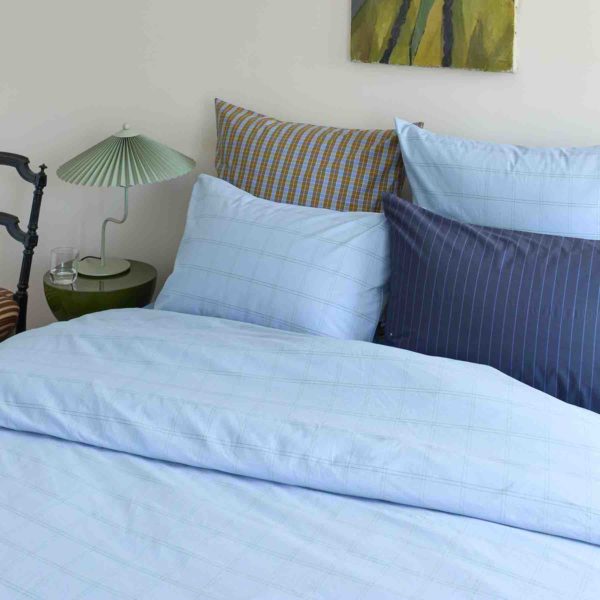 Housse de couette Chloé Ciel 240 x 260 Housses de couette La Vallée du blanc