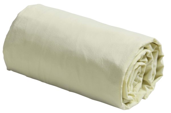 Drap housse Céleste Vaniglia 200 x 90 Draps housses La Vallée du blanc