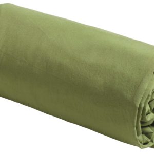Drap housse Céleste Pistacchio 200×90 bio Draps housses La Vallée du blanc
