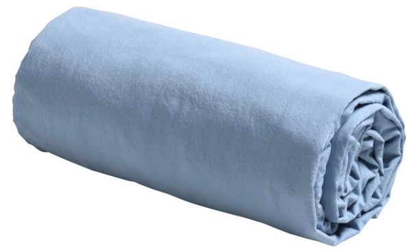 Drap housse Céleste Bluetiful 200 x 180 Draps housses La Vallée du blanc