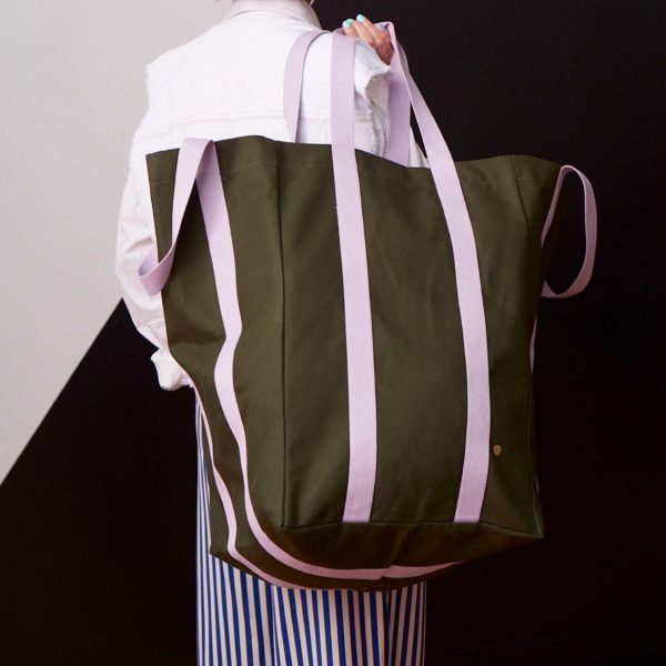 Sac maxi Poppins Iona Kale 48 x 33 x 33 Cabas La Vallée du blanc