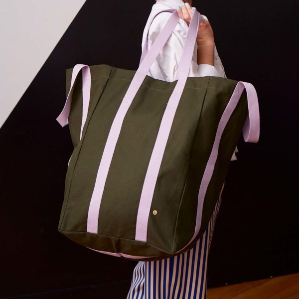 Sac maxi Poppins Iona Kale 48 x 33 x 33 Cabas La Vallée du blanc