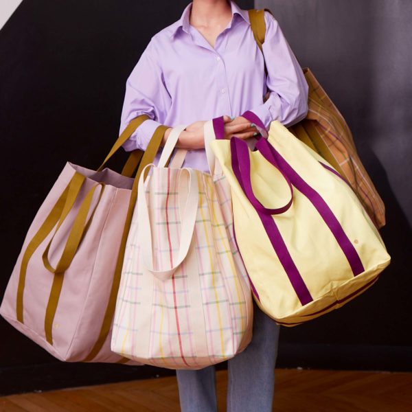 Sac maxi Poppins Iona Poivre rose 48 x 33 x 33 Cabas La Vallée du blanc