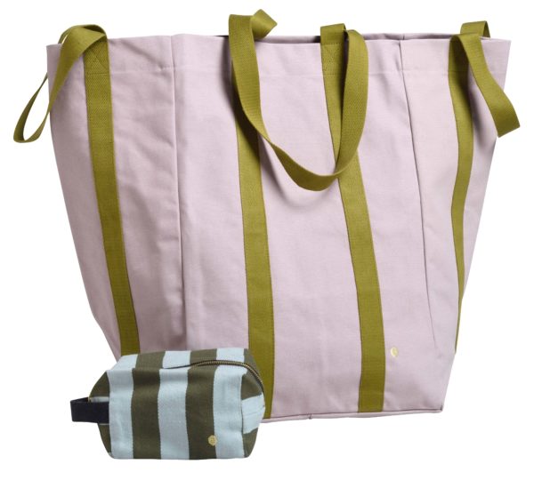 Sac maxi Poppins Iona Poivre rose 48 x 33 x 33 Cabas La Vallée du blanc