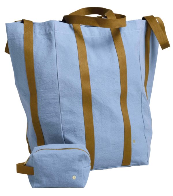 Sac maxi Poppins Iona Bluetiful 48 x 33 x 33 Cabas La Vallée du blanc