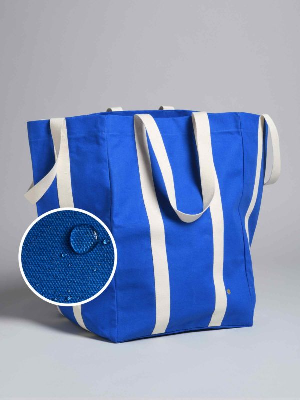 Sac maxi Poppins Iona Bleu Mécano 48 x 33 x 33 Cabas La Vallée du blanc