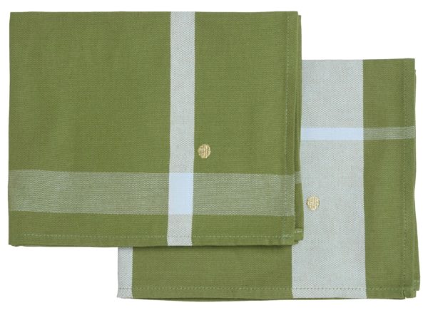 Lot de 2 sets de table La nonna Pistacchio 40 x 50 x 1 Sets de table La Vallée du blanc