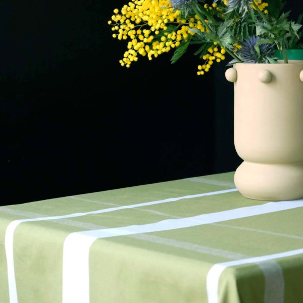 Nappe La nonna Pistacchio 160 x 350 Nappes La Vallée du blanc
