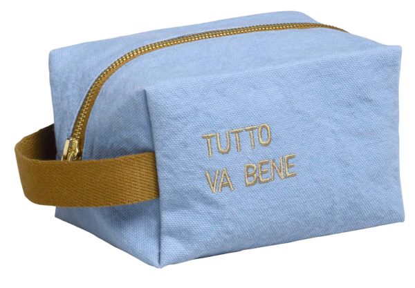 Trousse cube Tutto Bluetiful 10 x 16 x 10 Trousses cube La Vallée du blanc